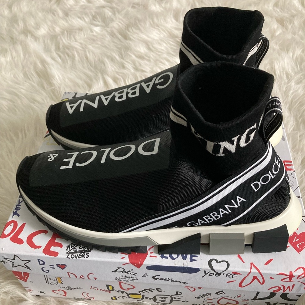 Dolce & Gabbana High Top Sorrento Sock Sneakers